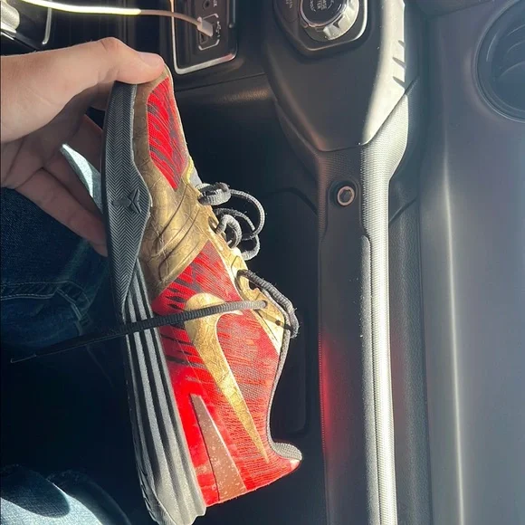Nike Red and Gold Sneakers - Picture 3 of 3